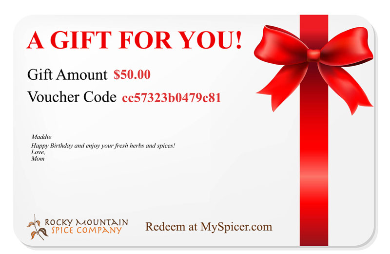 gift certificate