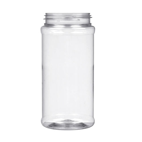 (16) 1 oz. Clear Plastic Spice Jars/Bottles With Black Flapper Lid (Pack of  16)