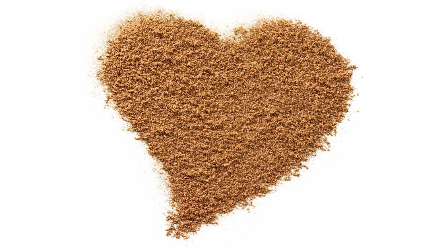 Cinnamon in the shape of a heart